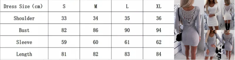Женское платье с длинным рукавом и открытой спиной цветочное Кружевное