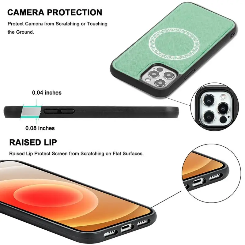 

Wireless Magnetizing And Absorbing Case Camera Lens Protection Phone Case Color Candy Soft Back Cover For Apple IPhone12 12pro