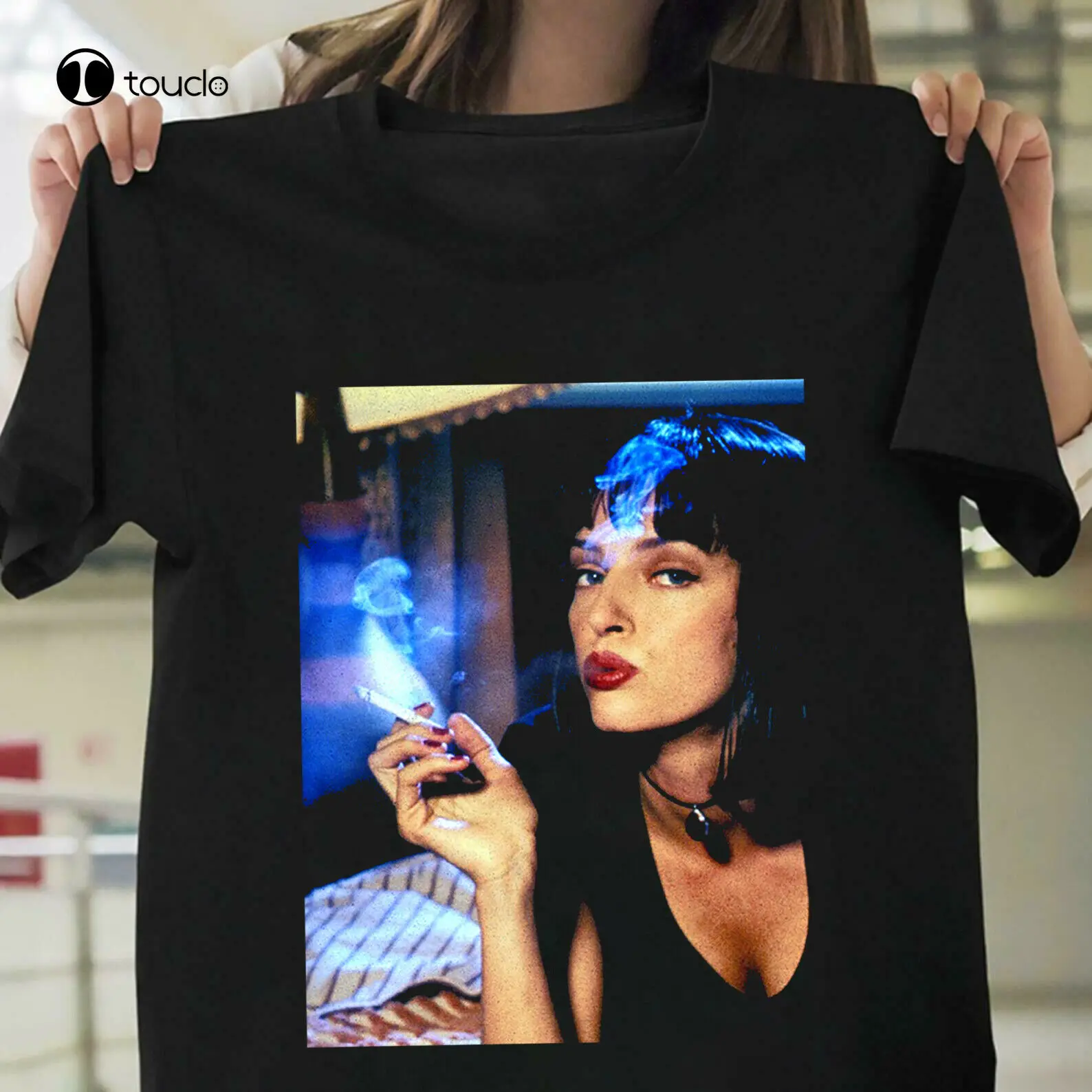 

Pulp Fiction T-Shirt Mia Wallace Vintage Tshirt For Man Women G000473