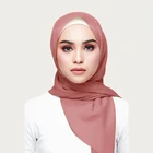 72*175 Новый шифоновый хиджаб для мусульманских женщин, шарф, мягкие однотонные головные шарфы шалитюрбаны и повязки, хиджаб для женщин, мусульманский хиджаб