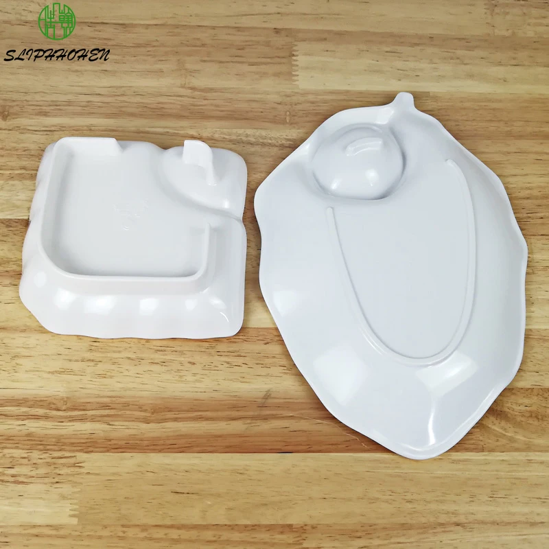 Белая имитация фарфора 100% меламие столовая посуда для ресторана с приправой