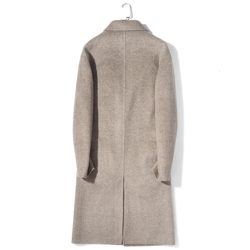 Пальто мужское длинное из 100% шерсти на осень/зиму KJ1572|Мужские пальто| |