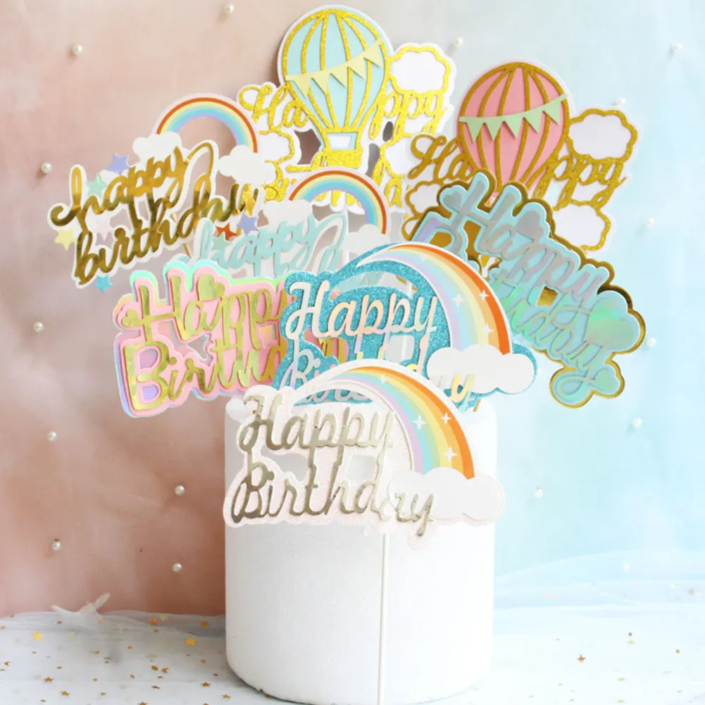 3 шт. радужные украшения для торта | Дом и сад