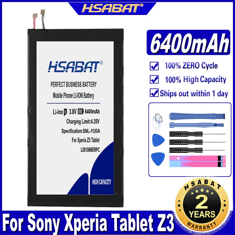 Аккумулятор HSABAT LIS1569ERPC 6400 мАч для Sony Xperia Tablet Z3 Compact SGP611 SGP612 SGP621 | Мобильные телефоны
