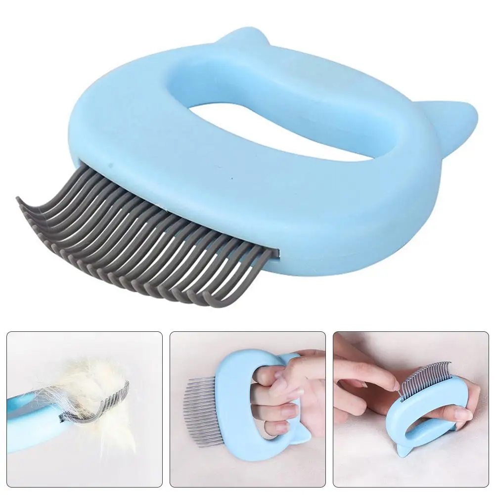 

Расческа для массажа домашних животных, щетка для вычесывания собак и кошек, массажный инструмент для вычесывания и ухода за питомцами