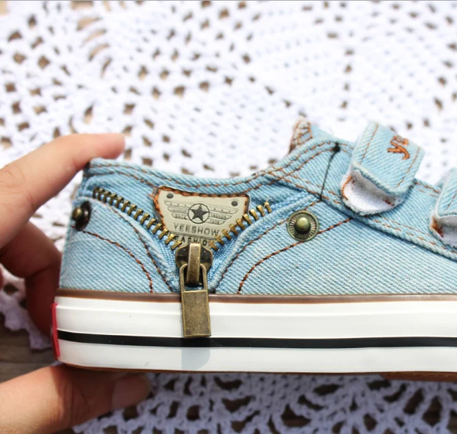 Кроссовки детские из ткани на молнии весна/осень | Детская одежда и обувь