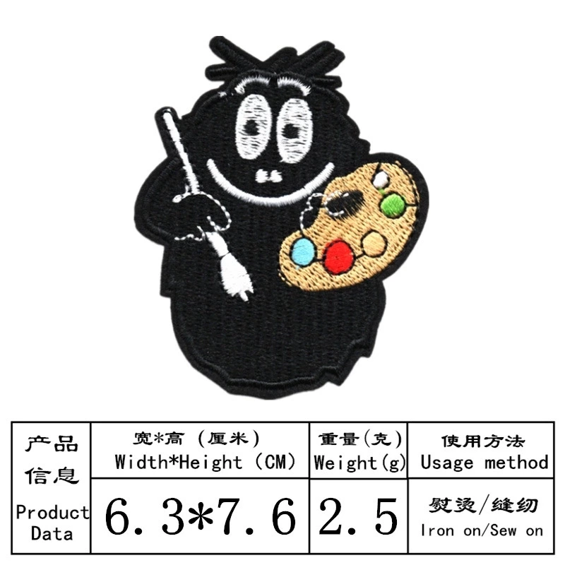 Детская тканевая наклейка с вышитыми животными из мультфильма японский значок