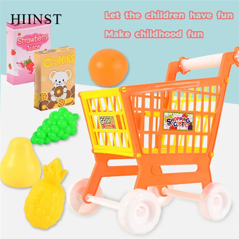 Детские игрушки фрукты и овощи набор для покупок автомобиль девочек детские