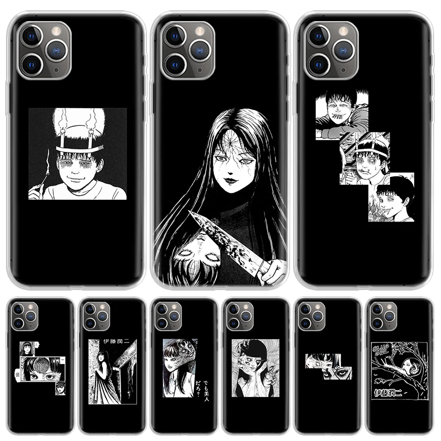 

Horror Junji Ito Phone Case For iPhone 13 Pro Max 11 12 Pro XS MAX X XR 7 8 6 6S Plus SE 2020 Cover Coque Funda Capa