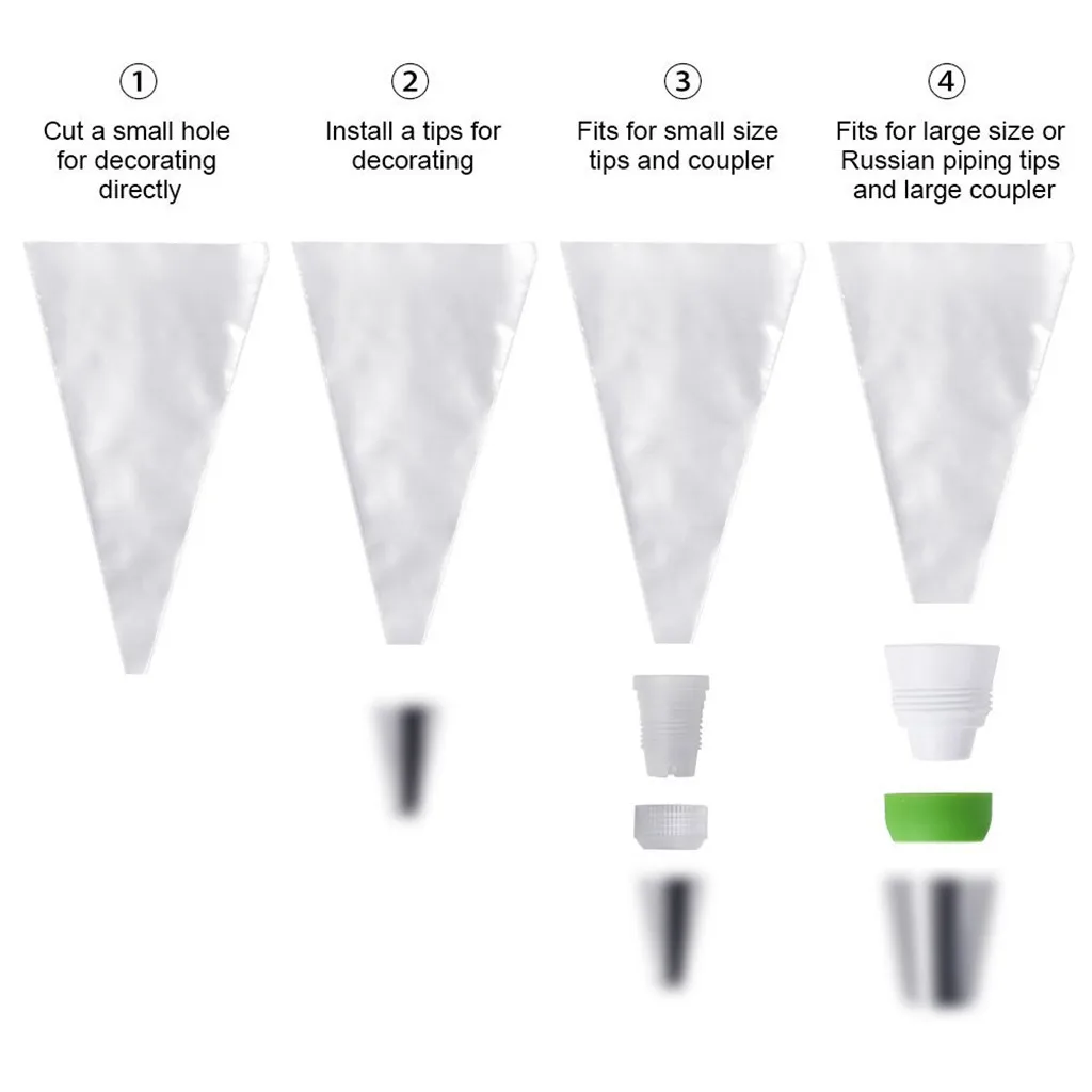 100 штук 16 дюймов Экстра толстые одноразовые Трубопроводные сумки набор с 5 мешков