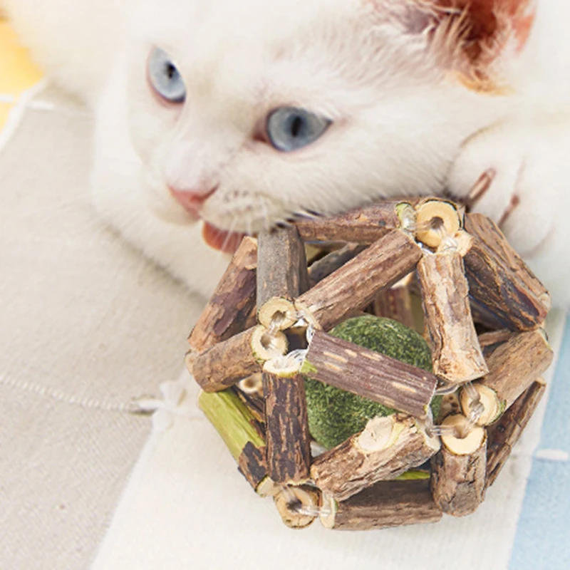 

Mutian Liao Linglong Ball, Mint Ball, Funny Cat Toy, Bite Resistance, Teeth Cleaning, Cat Molar Stick, Cat Self-hey Toy