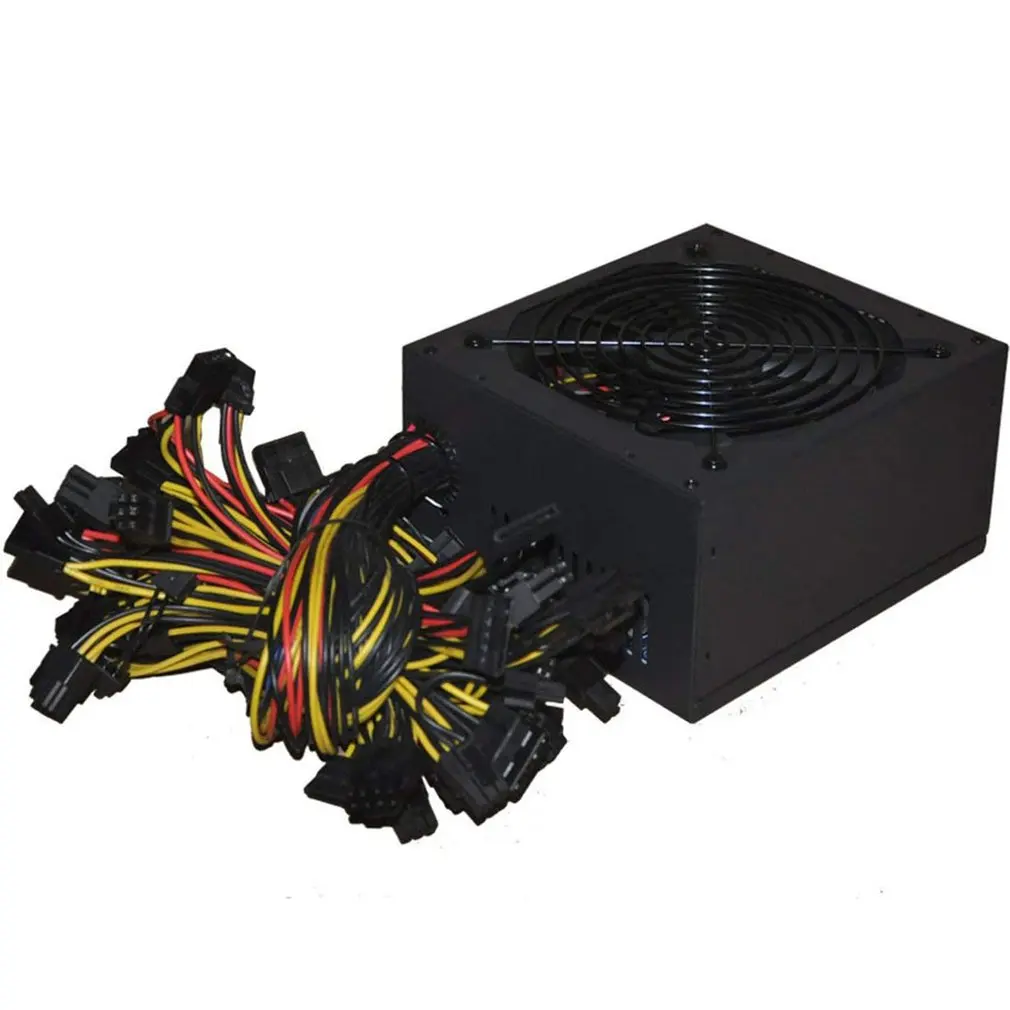 

1800W PC Power Supply 1800W ATX PSU for RX470 RX580 RX570 RX560 Pico PSU Asic Bitcoin Miner ATX Mining Machine Support 6 GPU