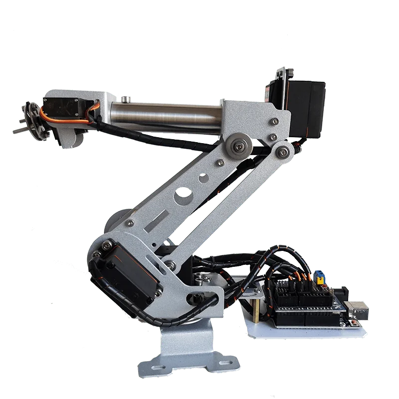 Полностью Собранный комплект управления Arduino 6 DOF Алюминиевый зажим механическая