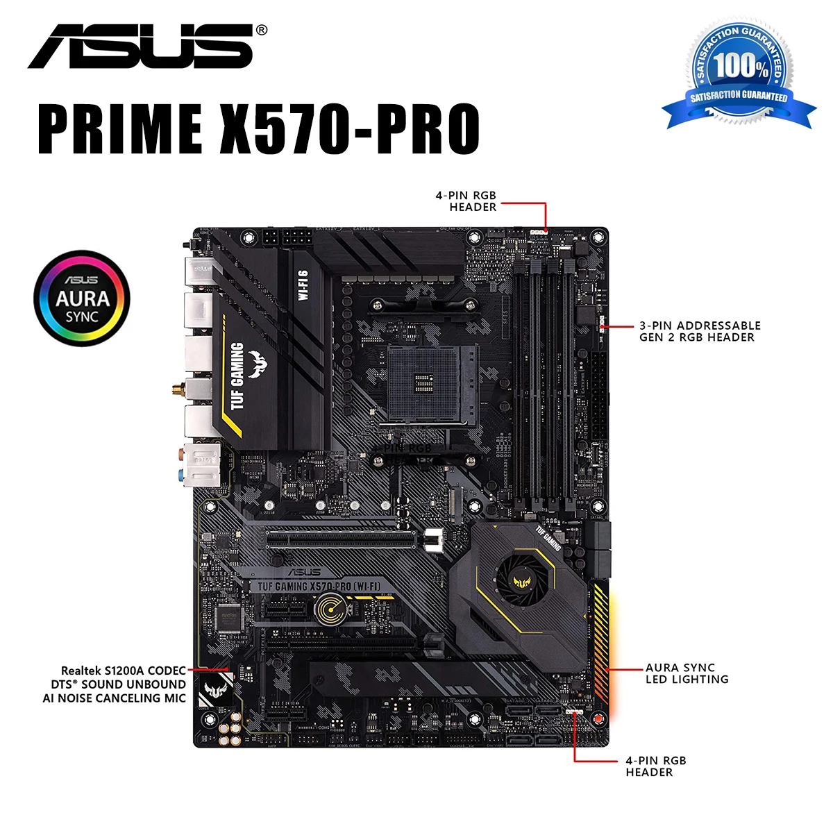 Verkaufen Asus PRIME X570-PRO Motherboard DDR4 128GB PCI-E 4,0 M.2 SSD RGB CrossFireX AMD Ryzen Desktop USB 3,2 AMD X570 Placa-Mãe AM4 ATX