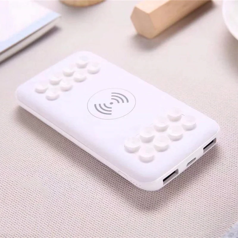 Tuoshike беспроводной банк силы 10000mAh присоска адсорбции портативный мобильный телефон беспроводной банк силы для Iphone samsung Xiaomi