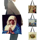 Девы Марии греческие картина маслом Для женщин женские Сумки большой Ёмкость сумки на плечо для путешествующих Dailly Применение B13229