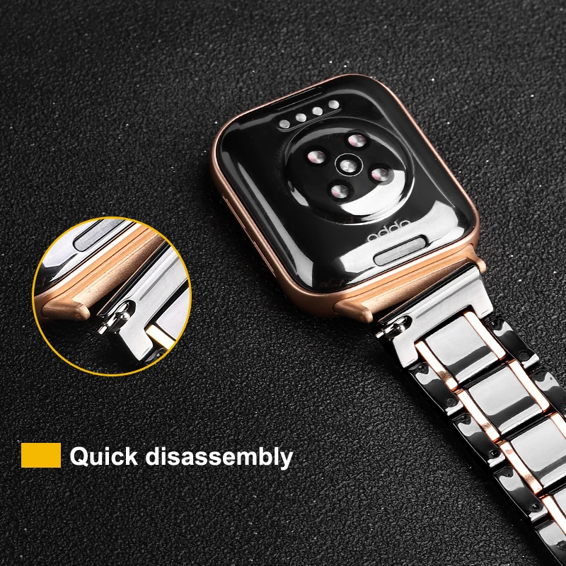 Ремешок керамический для смарт часов Oppo 41 мм 46 мм|Смарт-аксессуары| |