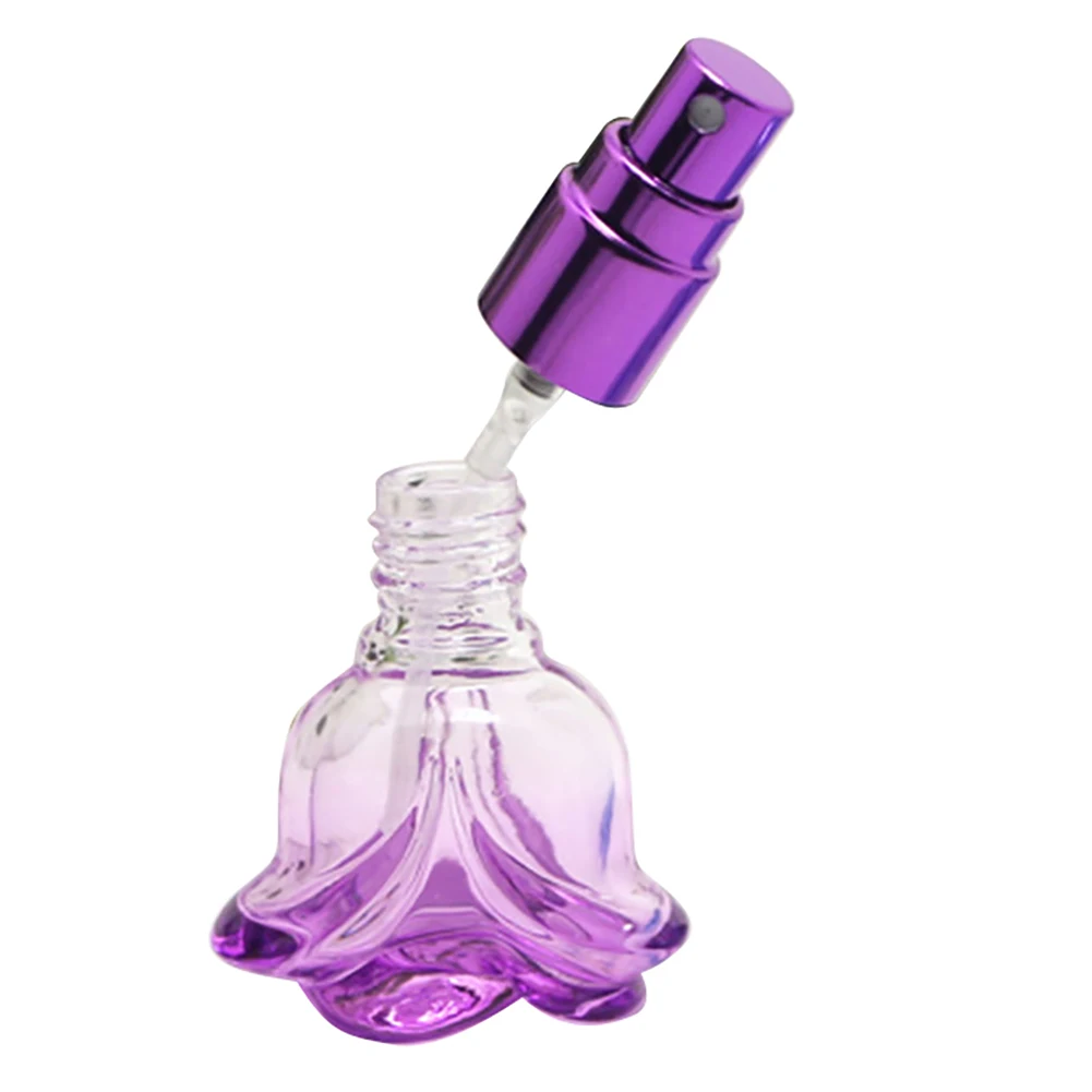 1 шт 6 мл Красочные розы в форме пустой Стекло флакон духов небольшой образец