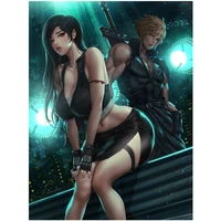 5d diamond painting final fantasy game full square drill diy cross stitch sexy girl anime rhinestone embroidery mosaic picture