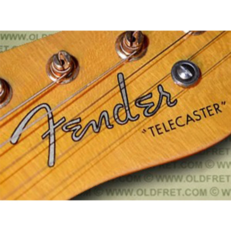 Fender telecaster guitar head logo water transfer sticker