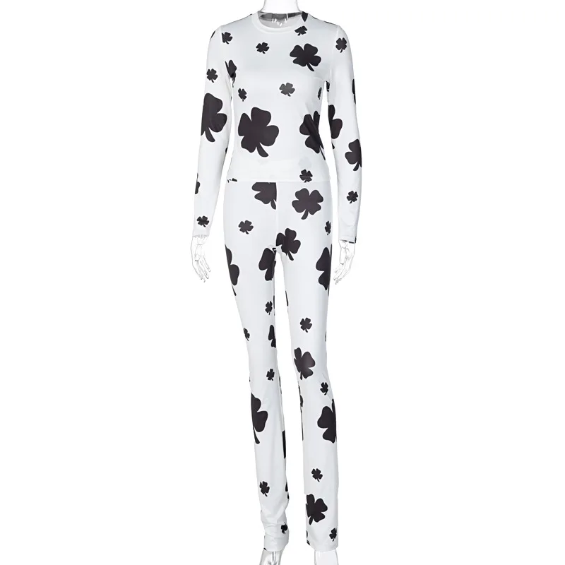 

European and American women's clothing Amazon hot sale sports leisure fashion printing two sets cross border women's clothing