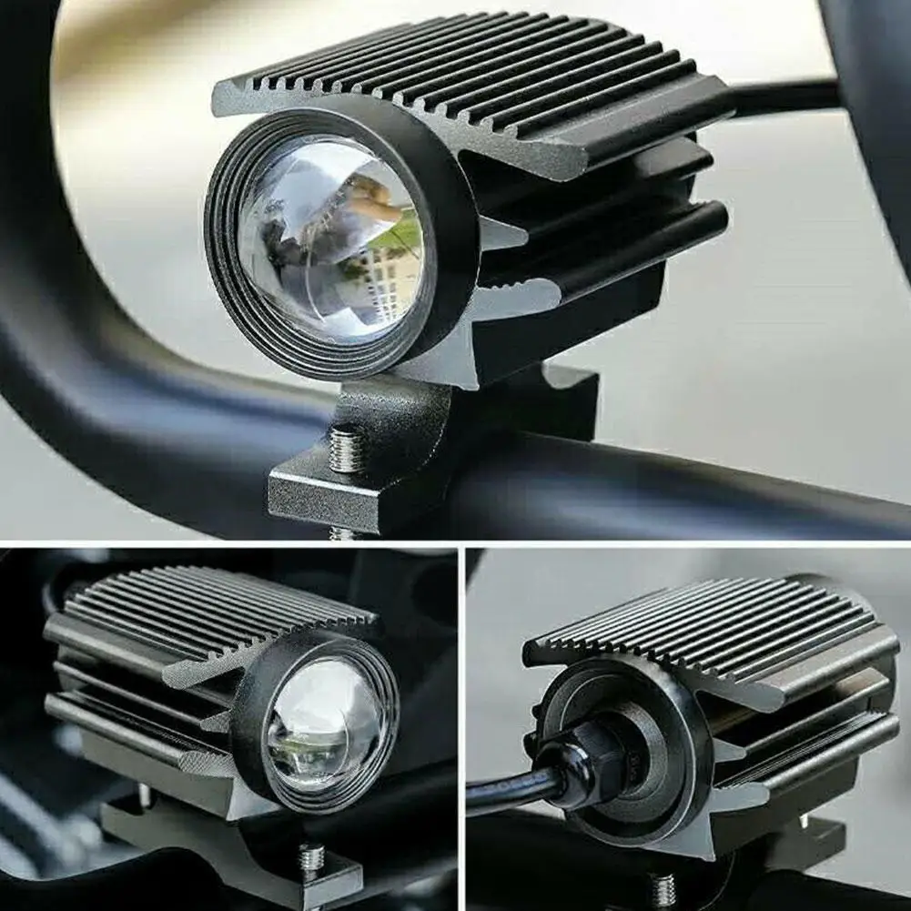 

New motorcycle led radio frequency spotlight,Luces para motocicleta, universal LED 12-80V focos E7G5