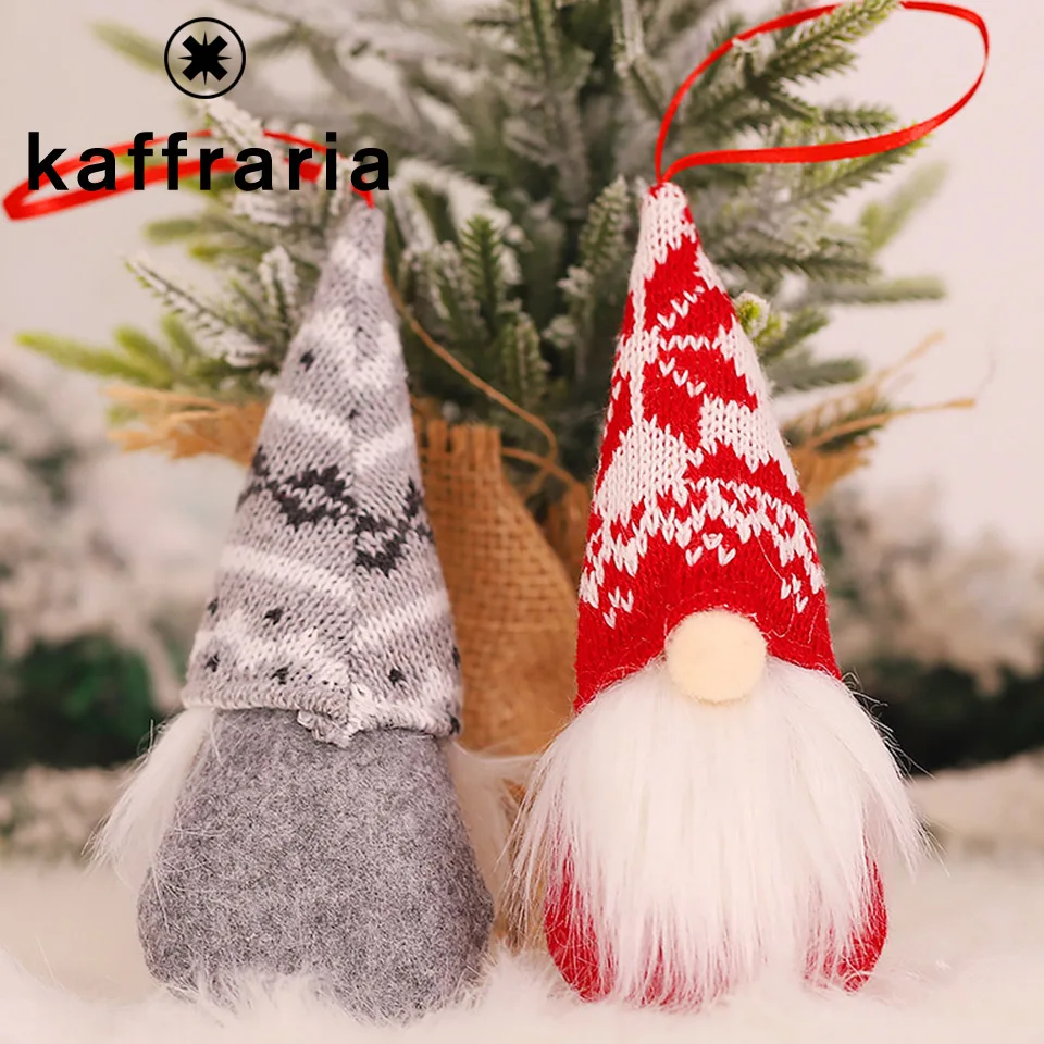 4 шт/комплект рождественские украшения Вязаная Шерсть кукла лесник очарование