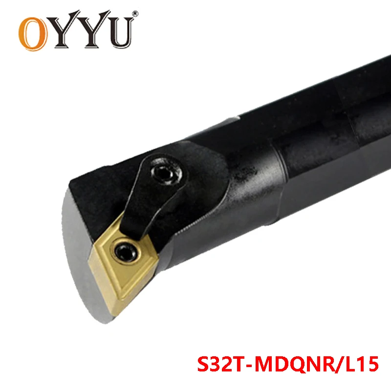 

Oyu 32 мм MDQNR MDQNL S32T-MDQNR15 твердосплавные вставки для держателя S32T-MDQNL15 токарный станок резак с ЧПУ хвостовик токарный инструмент Расточная планк...