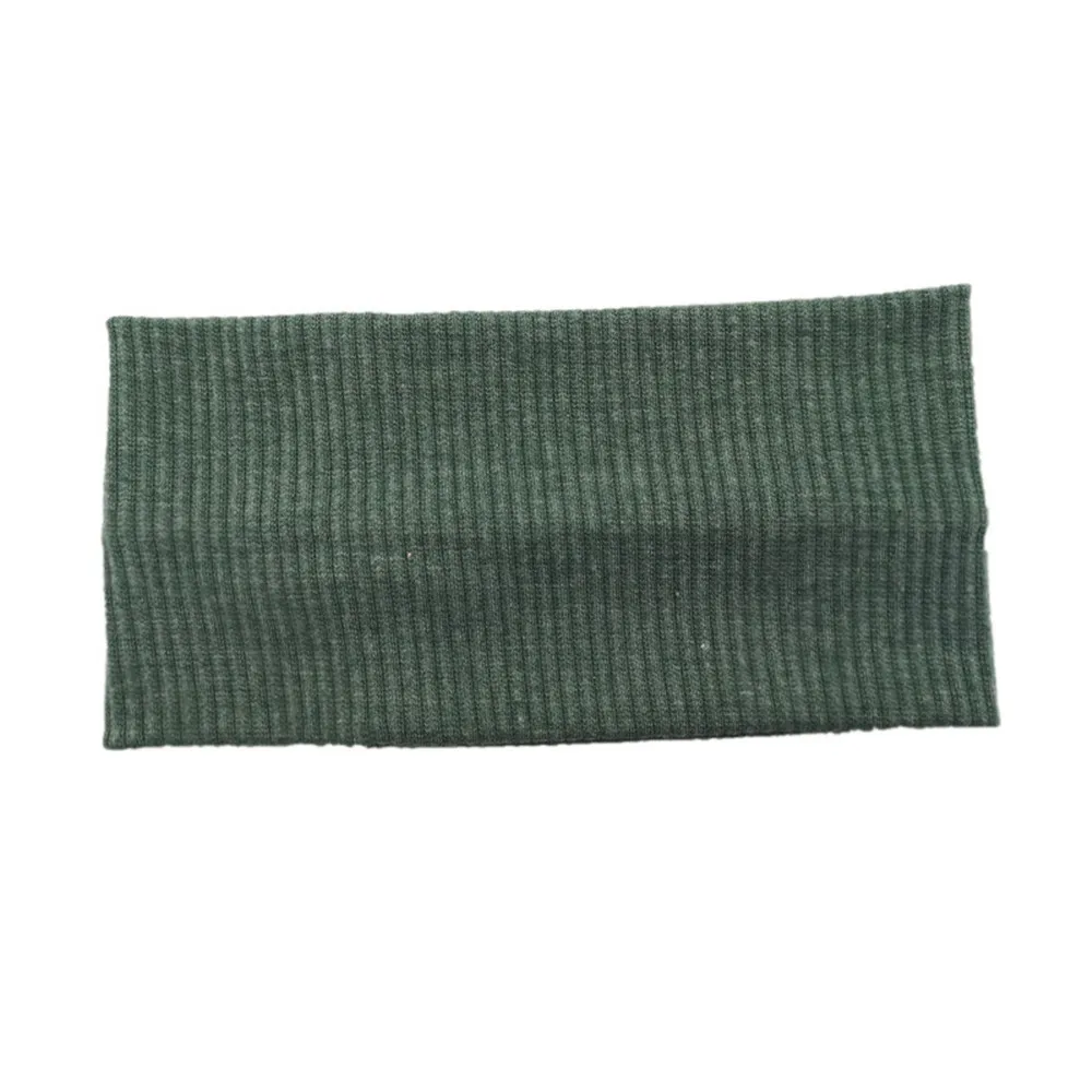 Женский широкий вязаный головной убор 9 см однотонный простой Джокер эластичный