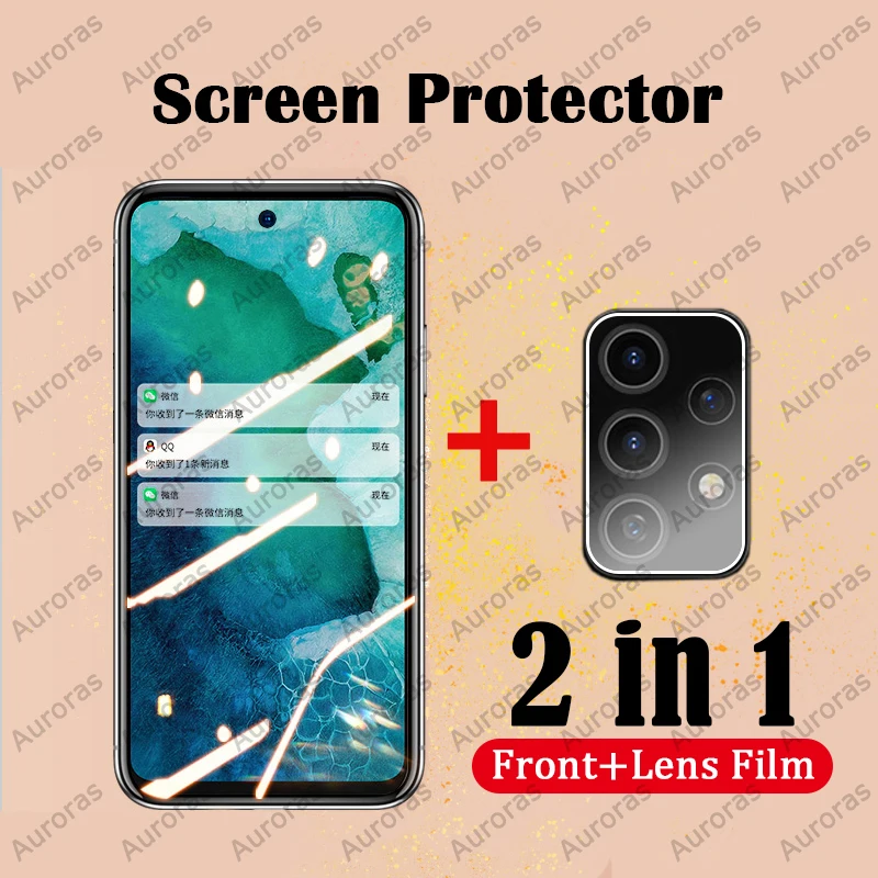 Auroras для Samsung A52 S 5G Защитная пленка экрана из закаленного стекла 2 в 1 Galaxy A52s