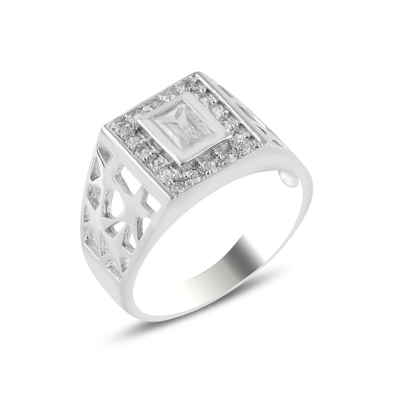 

Серебряное циркониевое кольцо Silverlina
