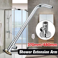 480mm 370mm wall mounted shower head extension arm bottom entry hose shower extension arm fitting mount base for home bathroom