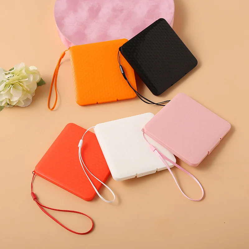 

Portable Mask Case Plaid Pattern Travel Accessories Facemask Storage Square Box Holder Waterproof Reusable Dustproof Organizer