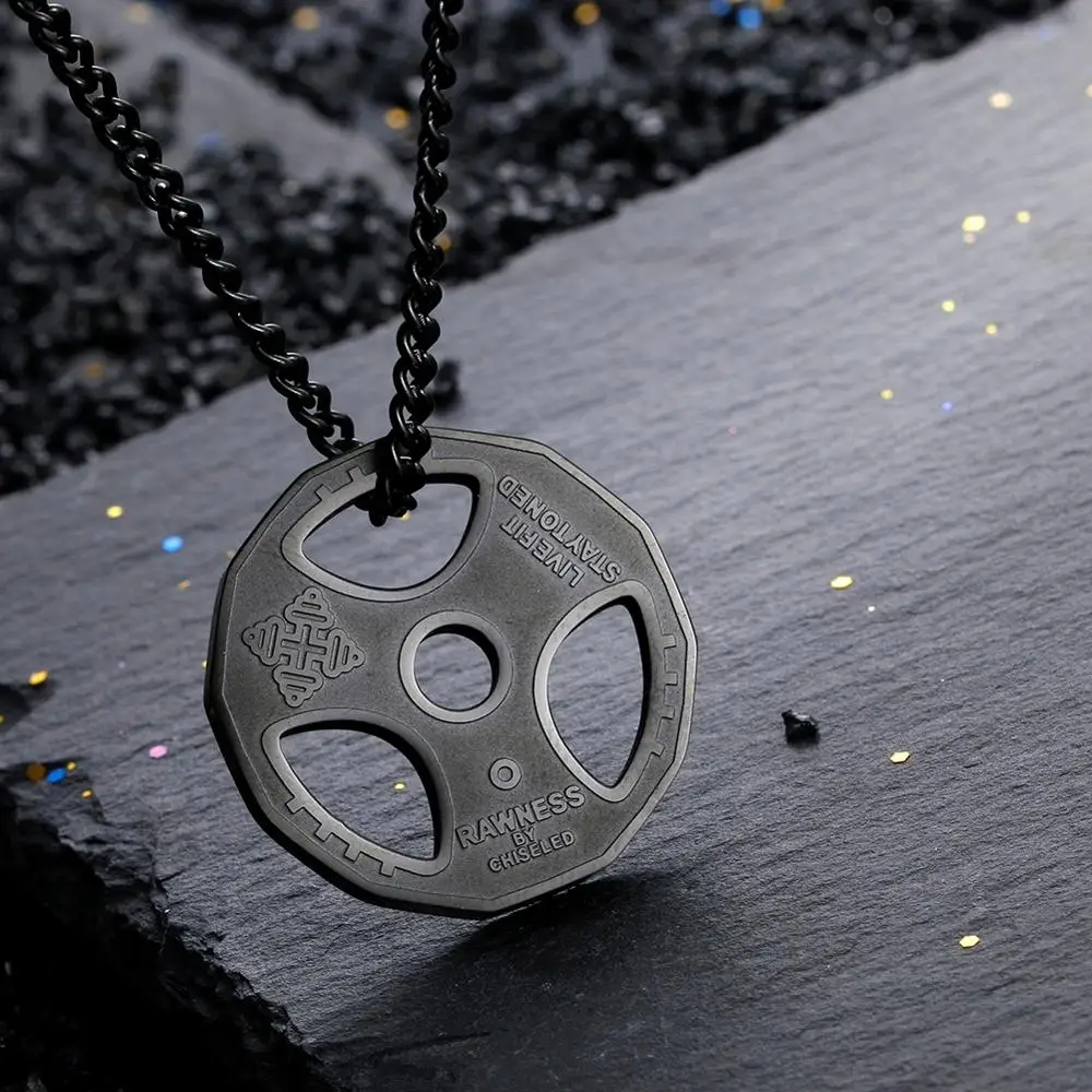 Ожерелье из титановой нержавеющей стали Dingxu для фитнеса тренажерного зала