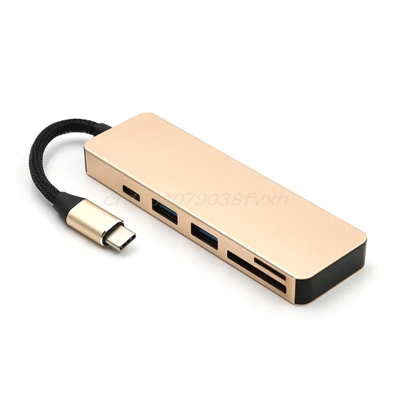 

High Speed 5 in 1 Type C to Hub USB 3.0 TF SD Card Reader Adapter for MacBook Pro 2016 Mac OS Laptop PC Accessories