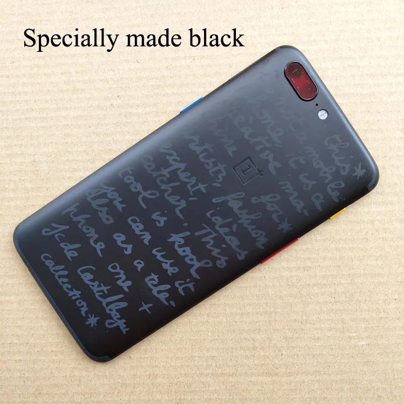 Оригинальная Черная/Золотая задняя крышка батарейного отсека 5 дюйма для Oneplus 1 +