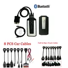 2017,3 R3 с генератором Ключей Bluetooth v5.0085.0012R2 VD TCS pro plus obd2 сканирование для дельфиса с 8 шт. полный комплект автомобильного кабеля