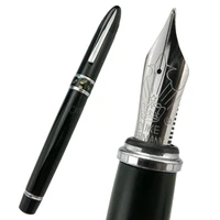 duke noble fountain pen 911 big shark shape black pattern nib full metal iridium medium nib for professional writing gift pen