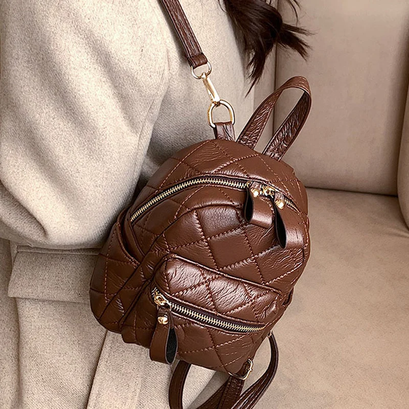 

Модный женский рюкзак, маленькие кожаные сумки для книг высокого качества для девочек-подростков, 2022, дорожный мини-рюкзак, рюкзаки