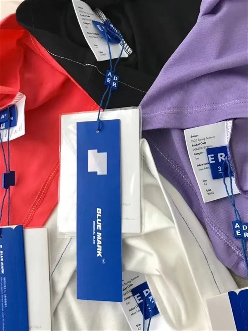 

2020ss Streetwear Embroidery Adererror T-shirt Summer Style Casual Loose Tees Top Quality Ader Error T Shirt