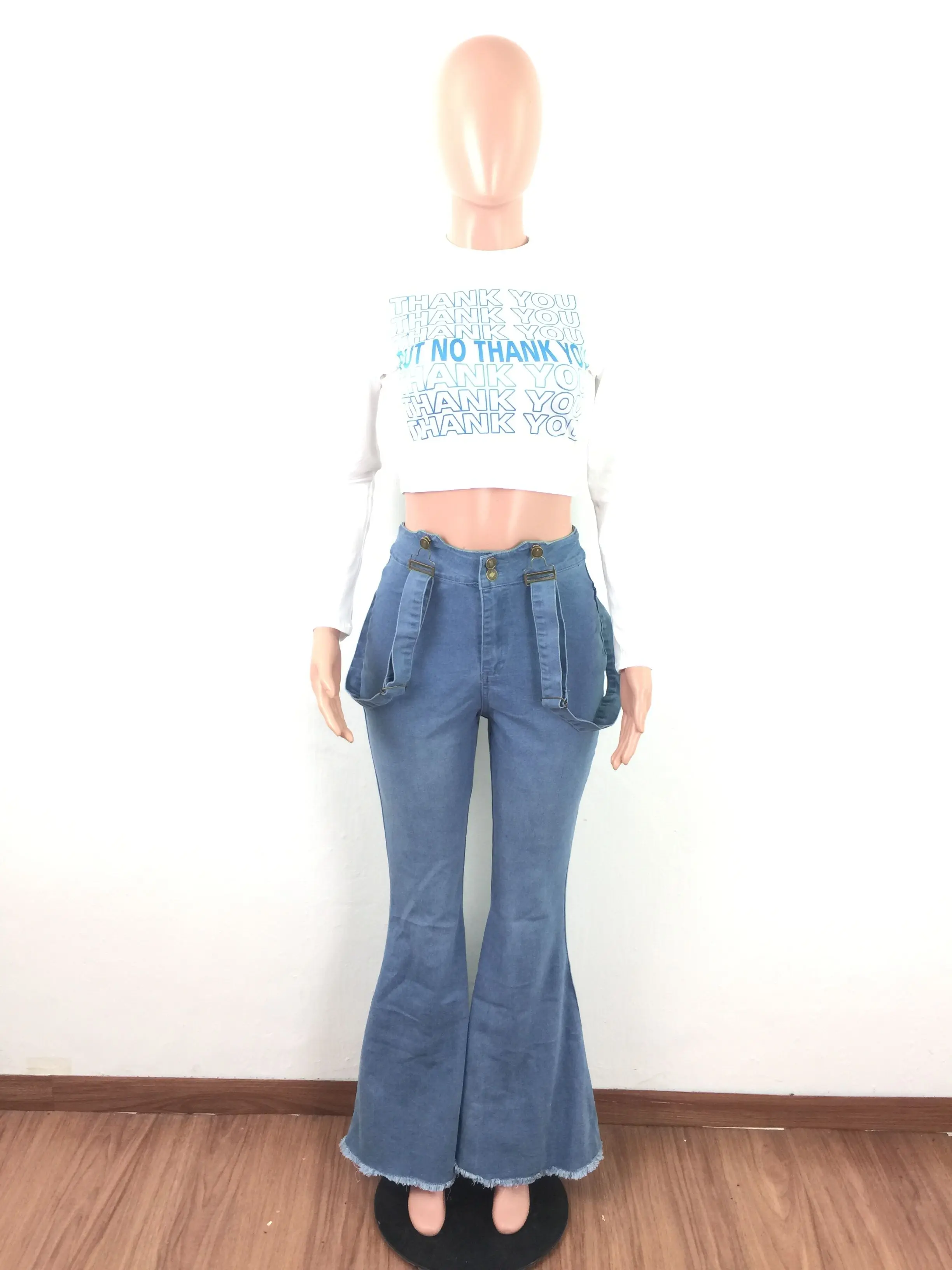 Wjustforu расклешенные джинсы с колокольчиками для женщин повседневные обтягивающие