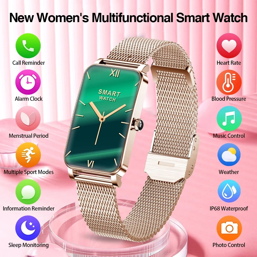 

Smart Uhr Frauen Herz rate Blut sauerstoff Damen menstruation Smartwatch Fitness Tracker Für Samsung Huawei iPhone ios Android