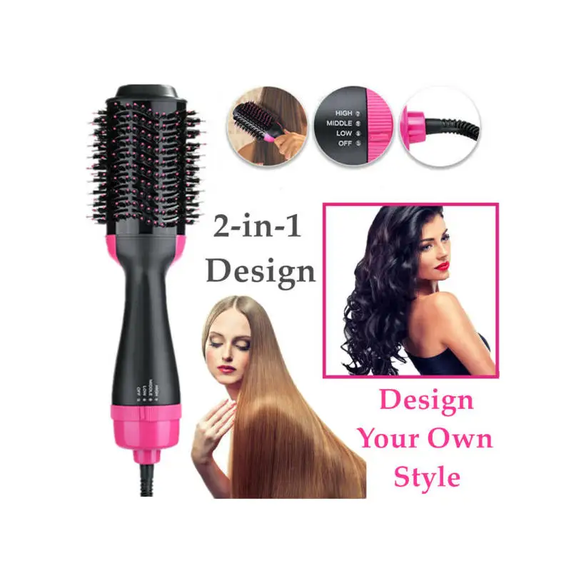 2 в 1 один шаг сушилка для горячего воздуха стайлер щипцы завивки гребень