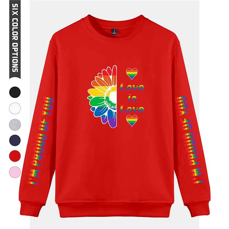

LGBT Hoodies Capless Sweatshirt Women/Men Casual Pullover New LGBT Print I Am Proud For You Hoodie Sweatshirt Oversized Tops