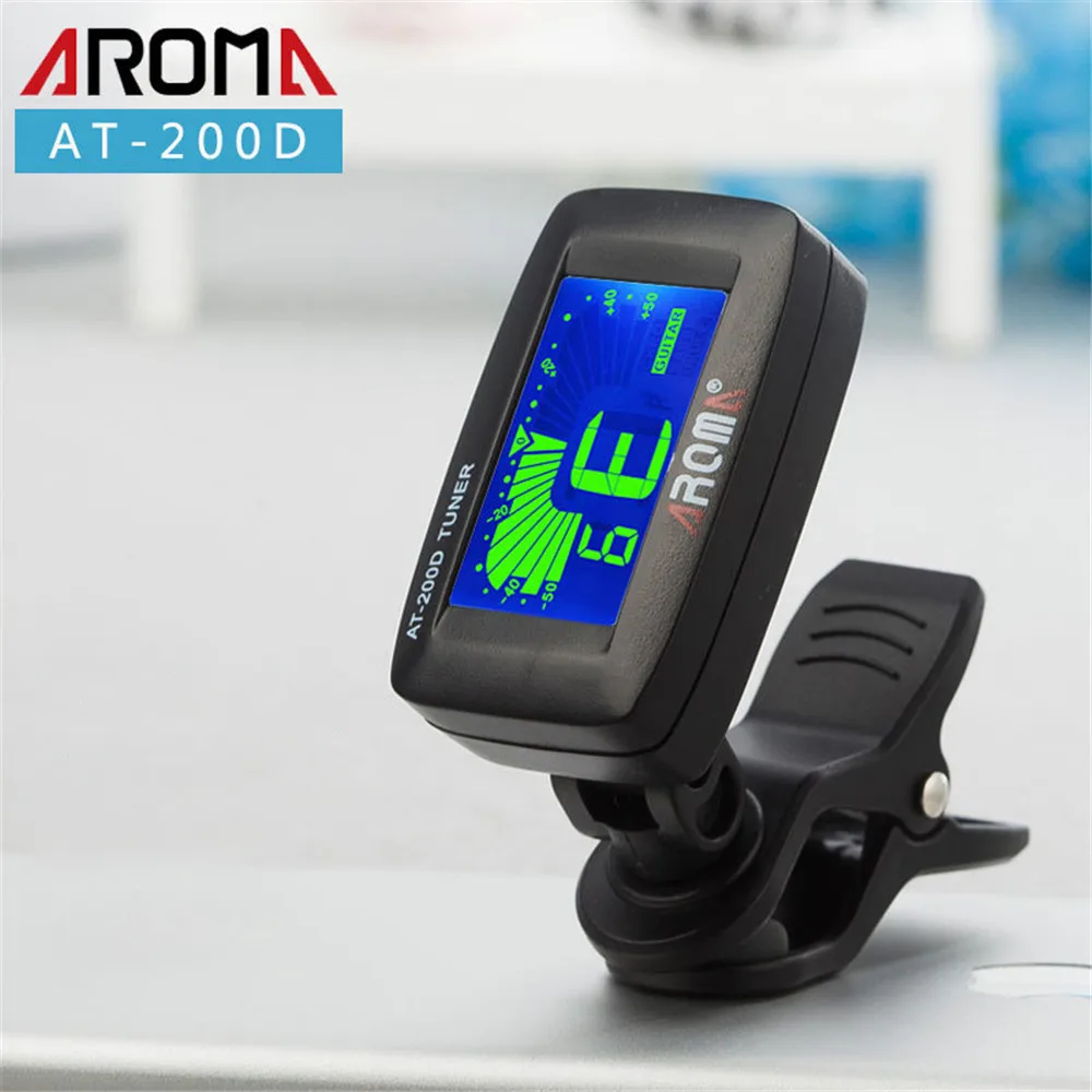 clip auf gitarre tuner mit digital chromatic lcd universal für elektrische akustische gitarre bass ukulele violine banjo tragbare tuner free glob