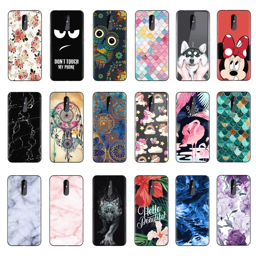 for Nokia 3.2 Case 6.26" Silicone TPU Soft Cute Cartoon Nokia3.2 Back Cover Shell Bags Fundas Phone Capa |