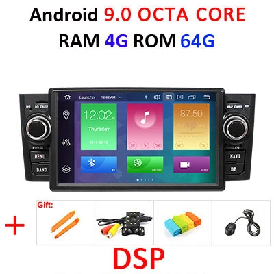 9.0 4G 64G DSP 4G 64G DSP Android 9,0 автомобильный dvd-плеер для Fiat Grande Punto Linea 2007-2012 gps навигация Мультимедиа Радио экран - Цвет: 9.0 4G 64G DSP
