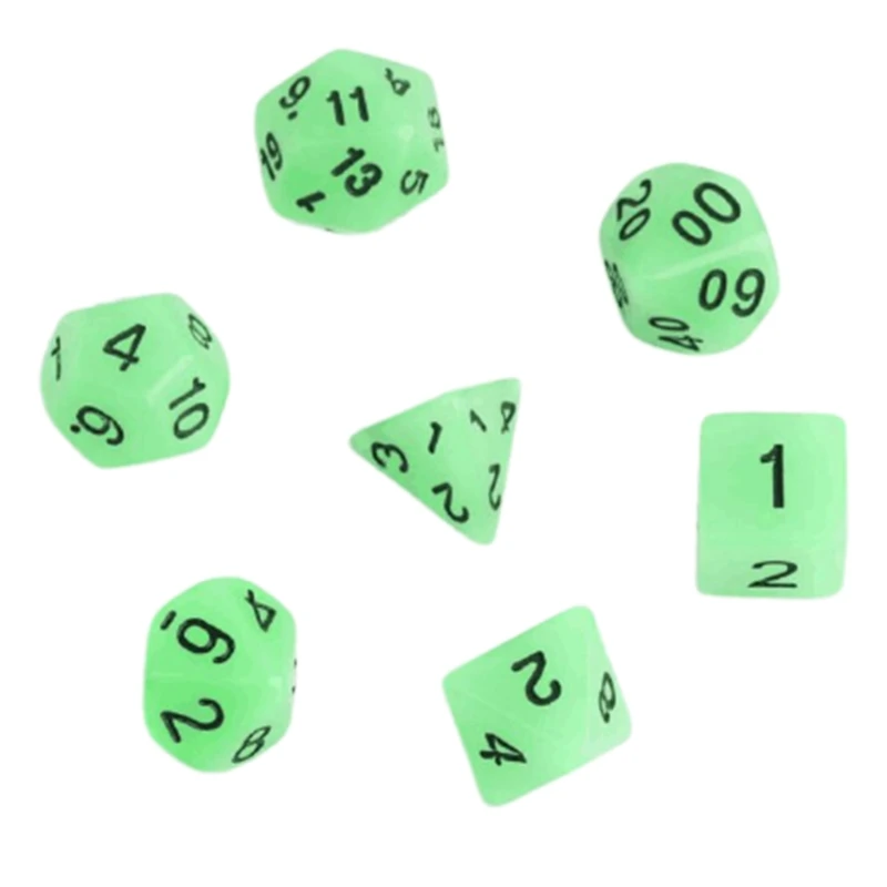 

7 шт. граненые кости разных размеров цифровые цифры с мешочком для детей Обучающие игрушки DIY настольные игры Dices