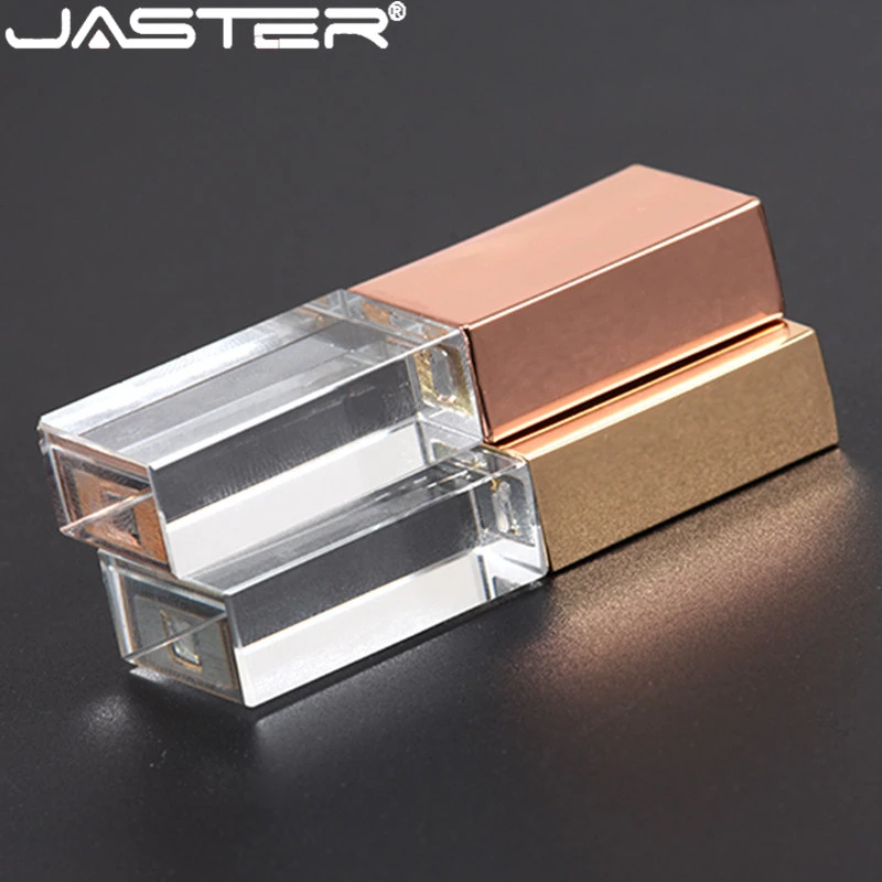 Прозрачная Флешка JASTER usb 2 0 с логотипом на заказ 4 ГБ 8 16 32 64 ГБ|USB флэш-накопители| |