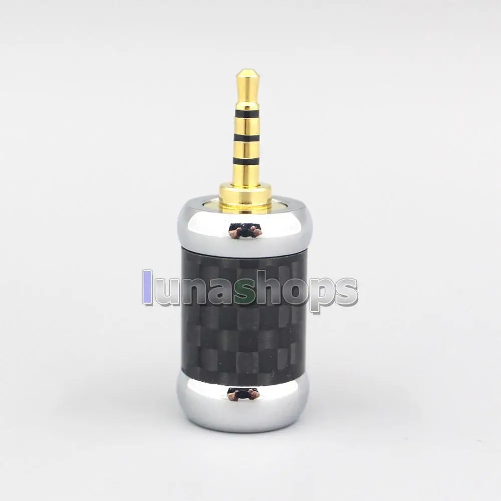 

High Quality Stainless Steel Gold/Rhodium Plated 3.5mm 2.5mm 4.4mm Balanced Male Adapter Plug 7mm Tailed Hole